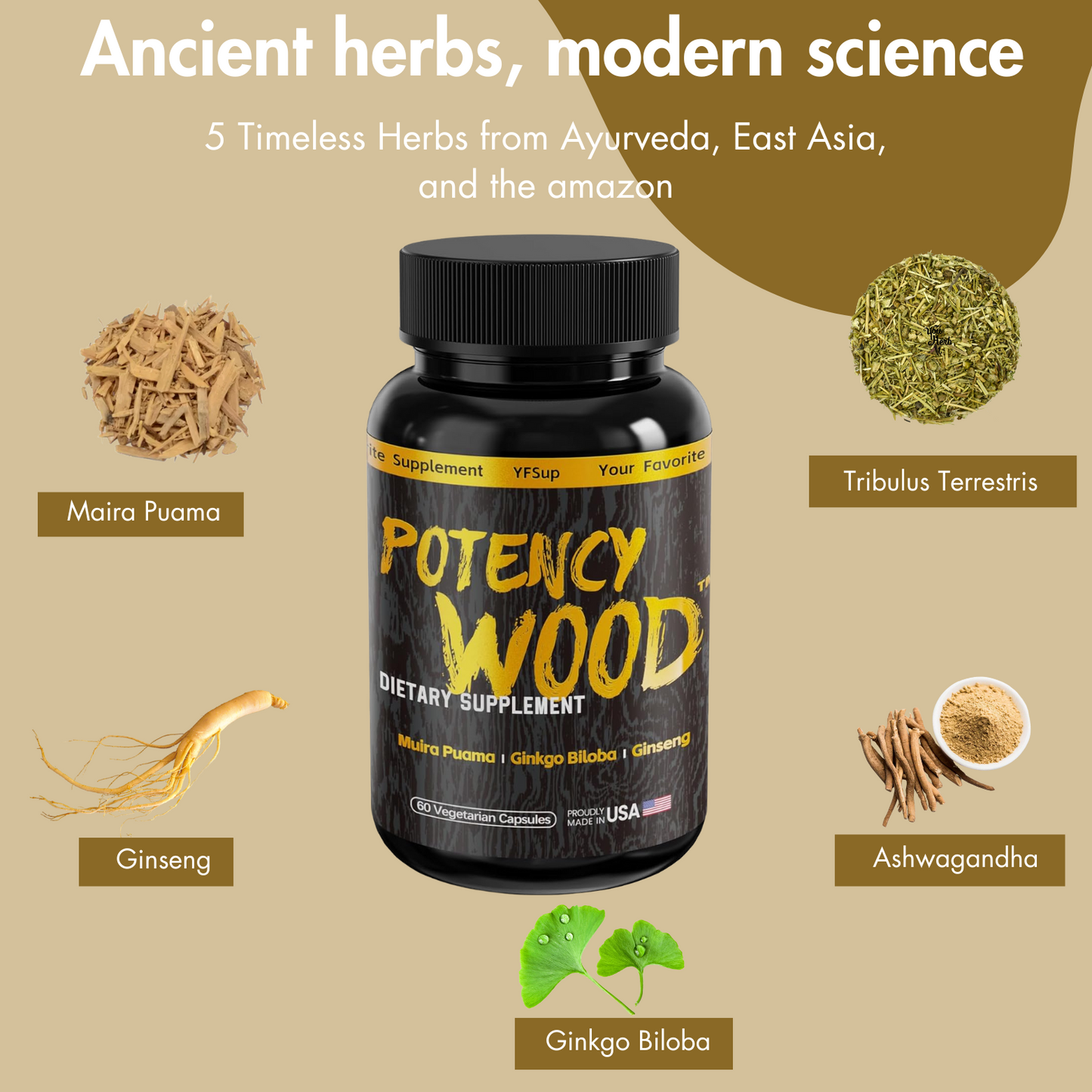 Potency Wood | Energy Stamina Supplement
