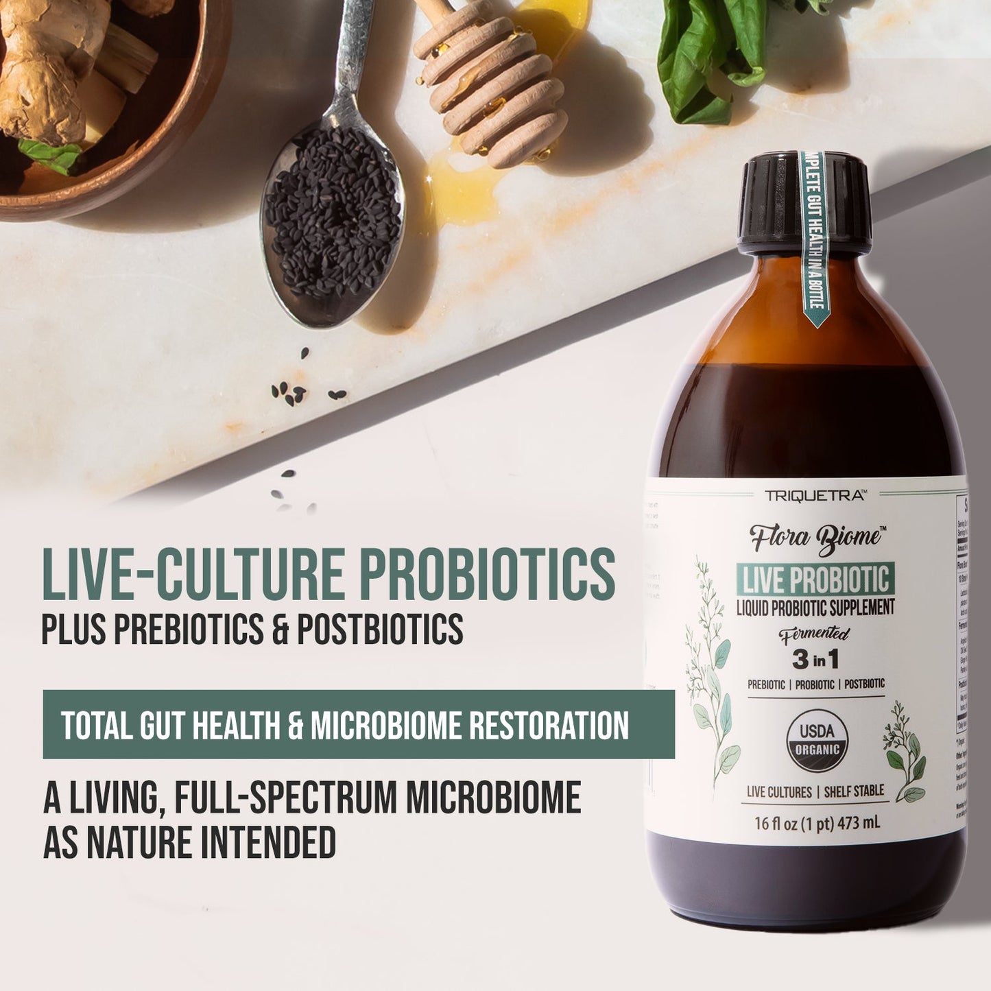Triquetra | Flora Biome Live Probiotic