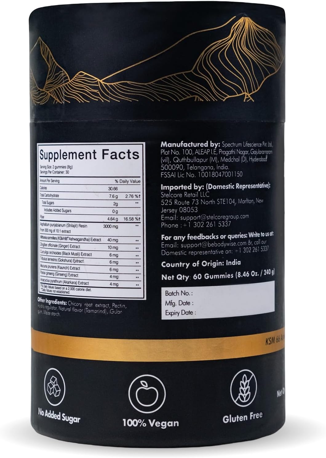 Body Wise | Pure Shilajit Gummies