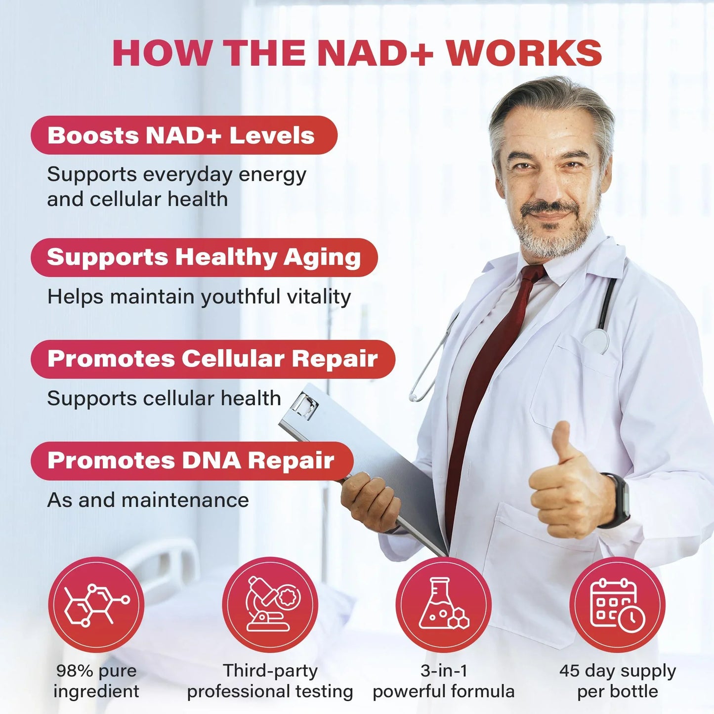 ZOOONE Suplemento Potenciador de NAD+